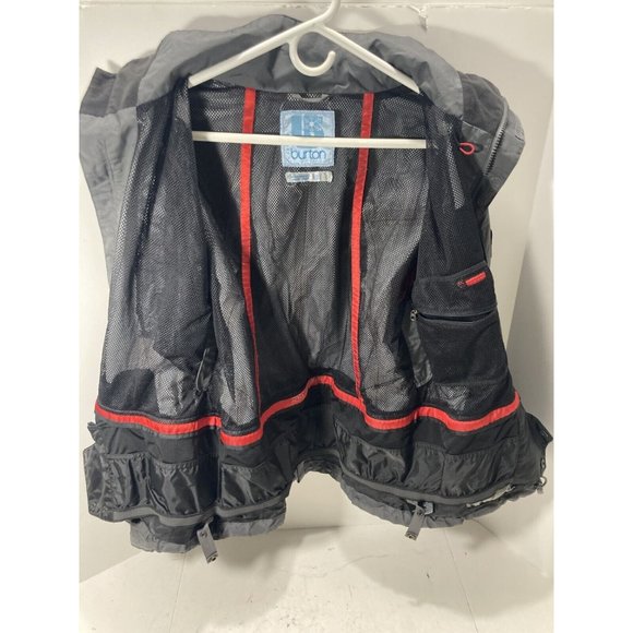 Burton Snowboard Jacket Ski Zip Up Soft Shell Hooded Jacket Grey Women’s Medium - Picture 3 of 7